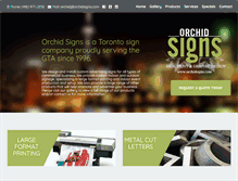 Tablet Screenshot of orchidsigns.com